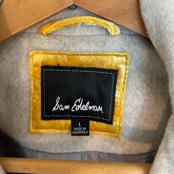 Sam Edelman Wool Coat Flint Grey Size Large Style#84888X - Picture 2 of 5